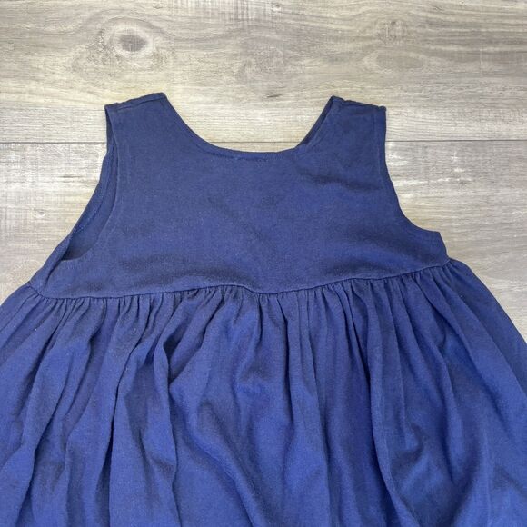 Heartfelt Little Girls 5 Navy Nautical Flags Star Dress 90s Vintage Tank Top - Picture 8 of 10